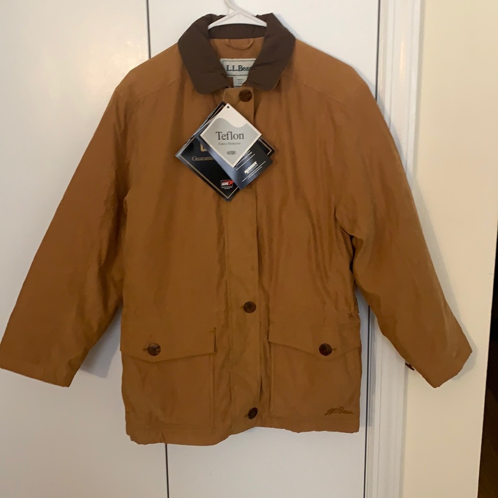 NWT LL Bean Field Chore Barn Coat Goretex Flannel